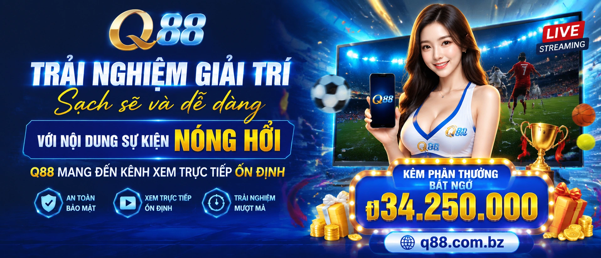 Khu vực game nổi bật trên q88.com.bz