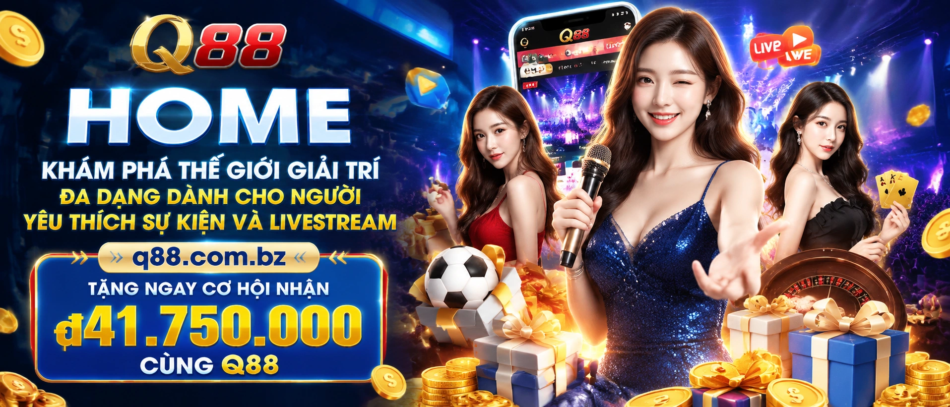 Khu vực thao tác nhanh trên q88.com.bz