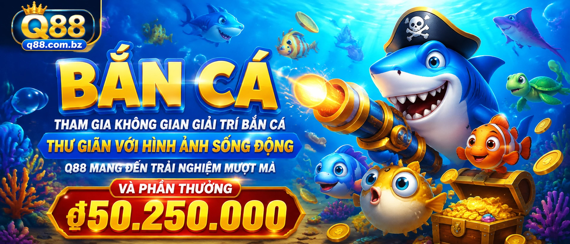 Bắn Cá 3D đại dương trên q88.com.bz