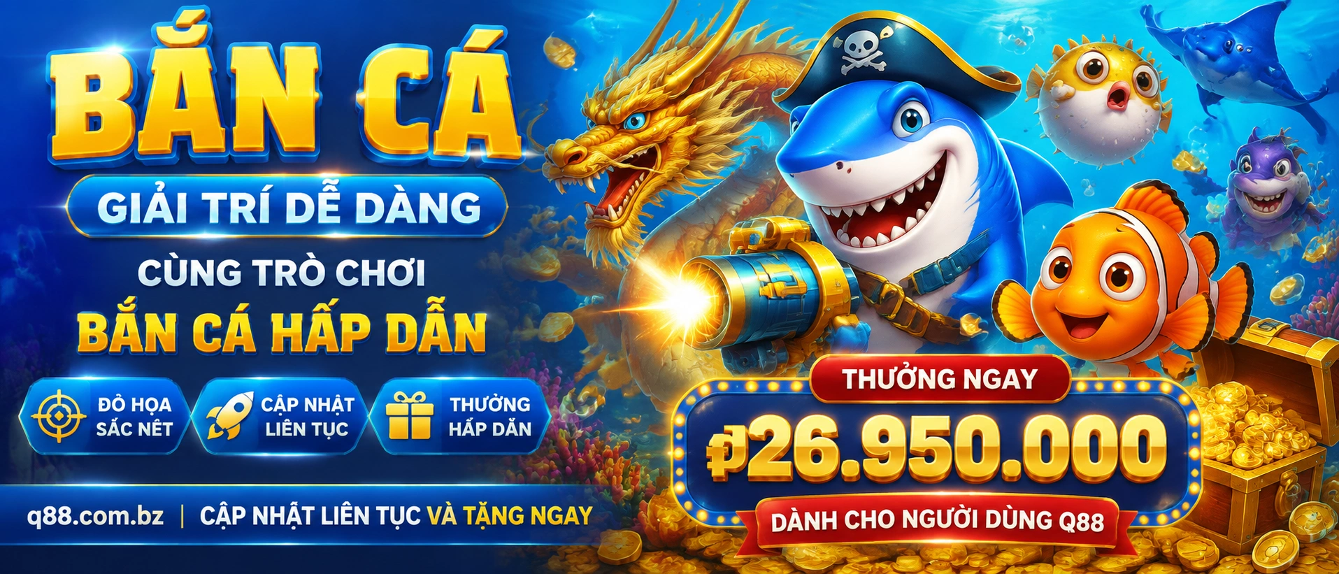 Phòng Bắn Cá đa người chơi trên q88.com.bz